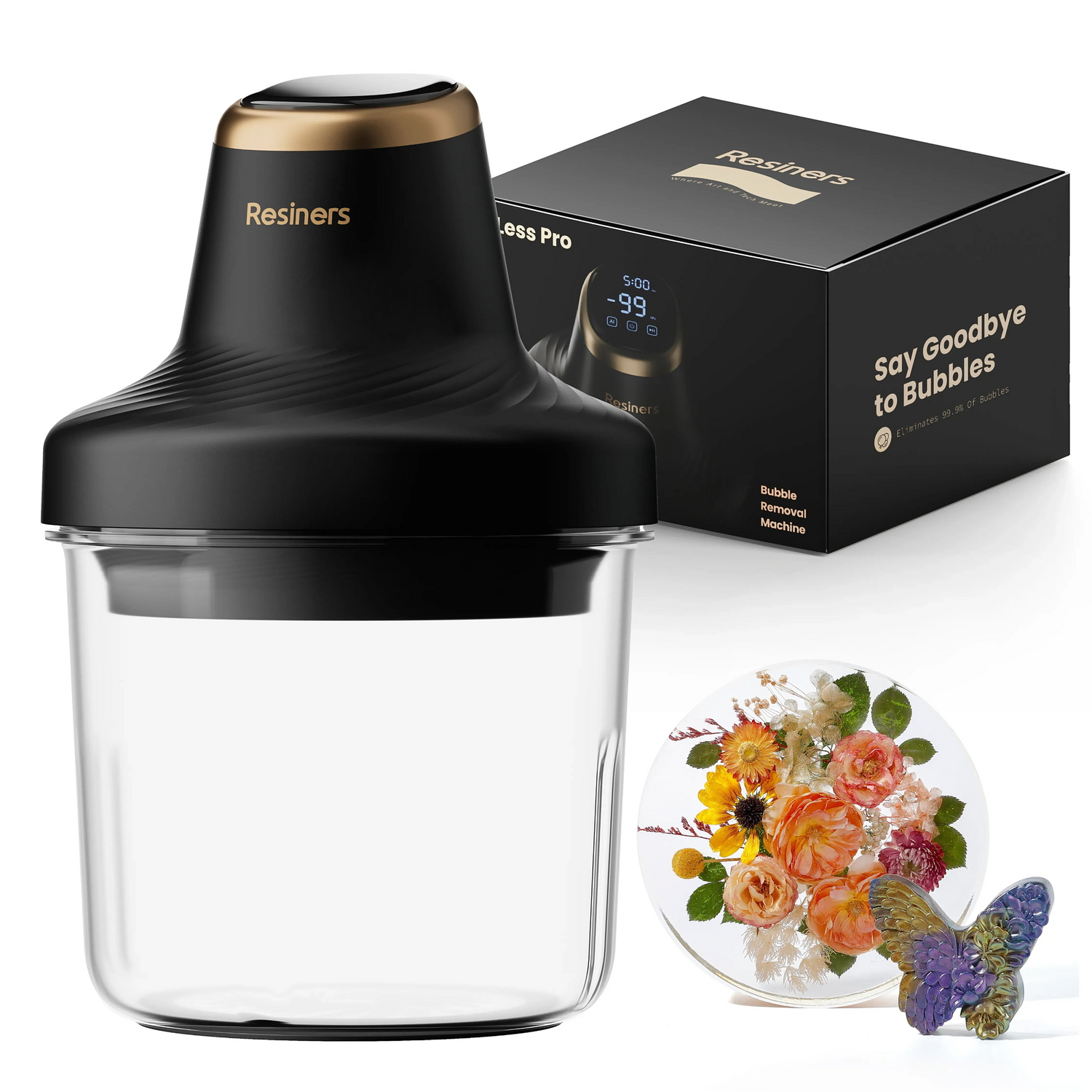 Resiners-AirLess Pro 気泡除去機 （ほぼ新品） Resiners® AirLess Pro Resin Bubble Remover Machine