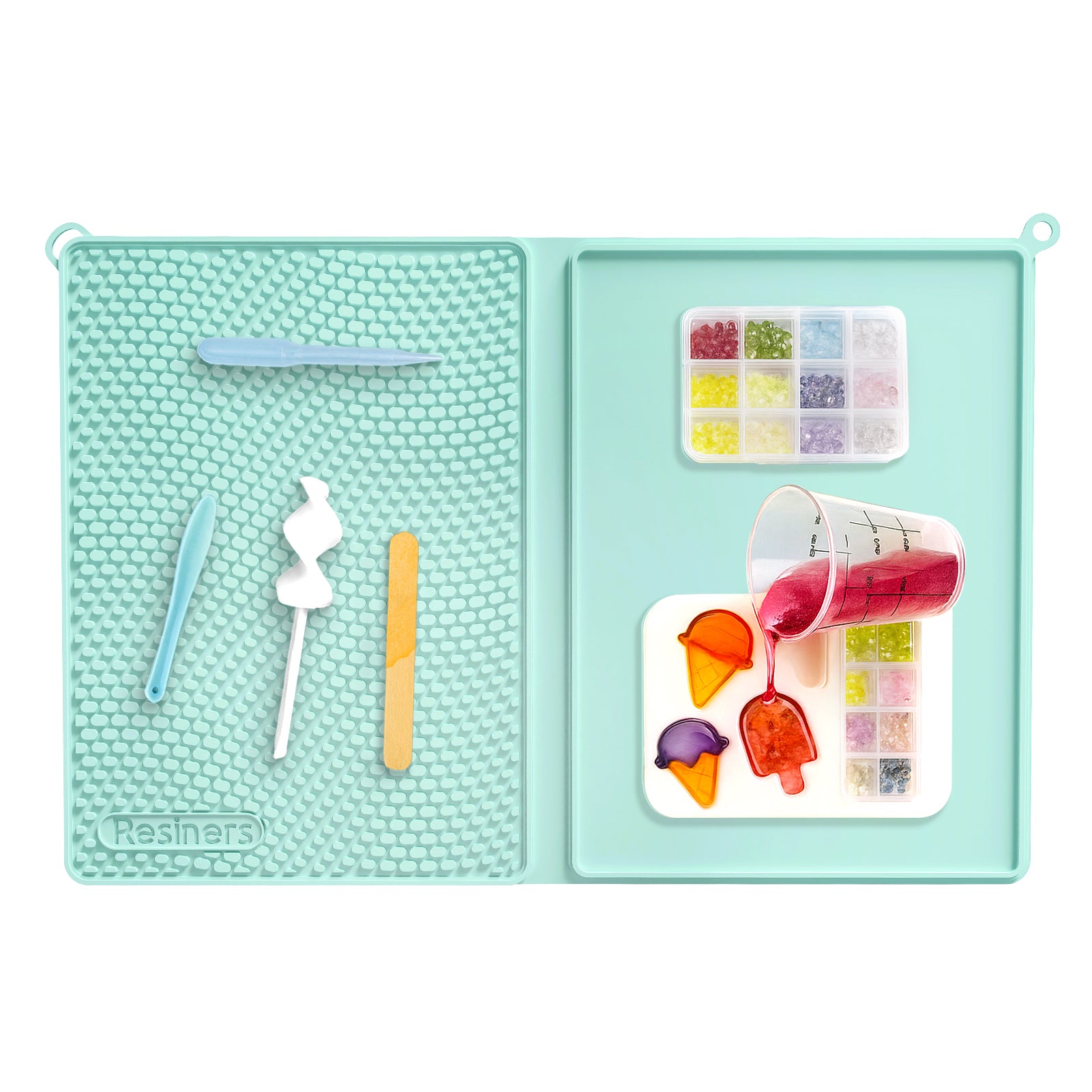 Resiners® Dual-Zone Silicone Mat-Smarter Resin Crafting
