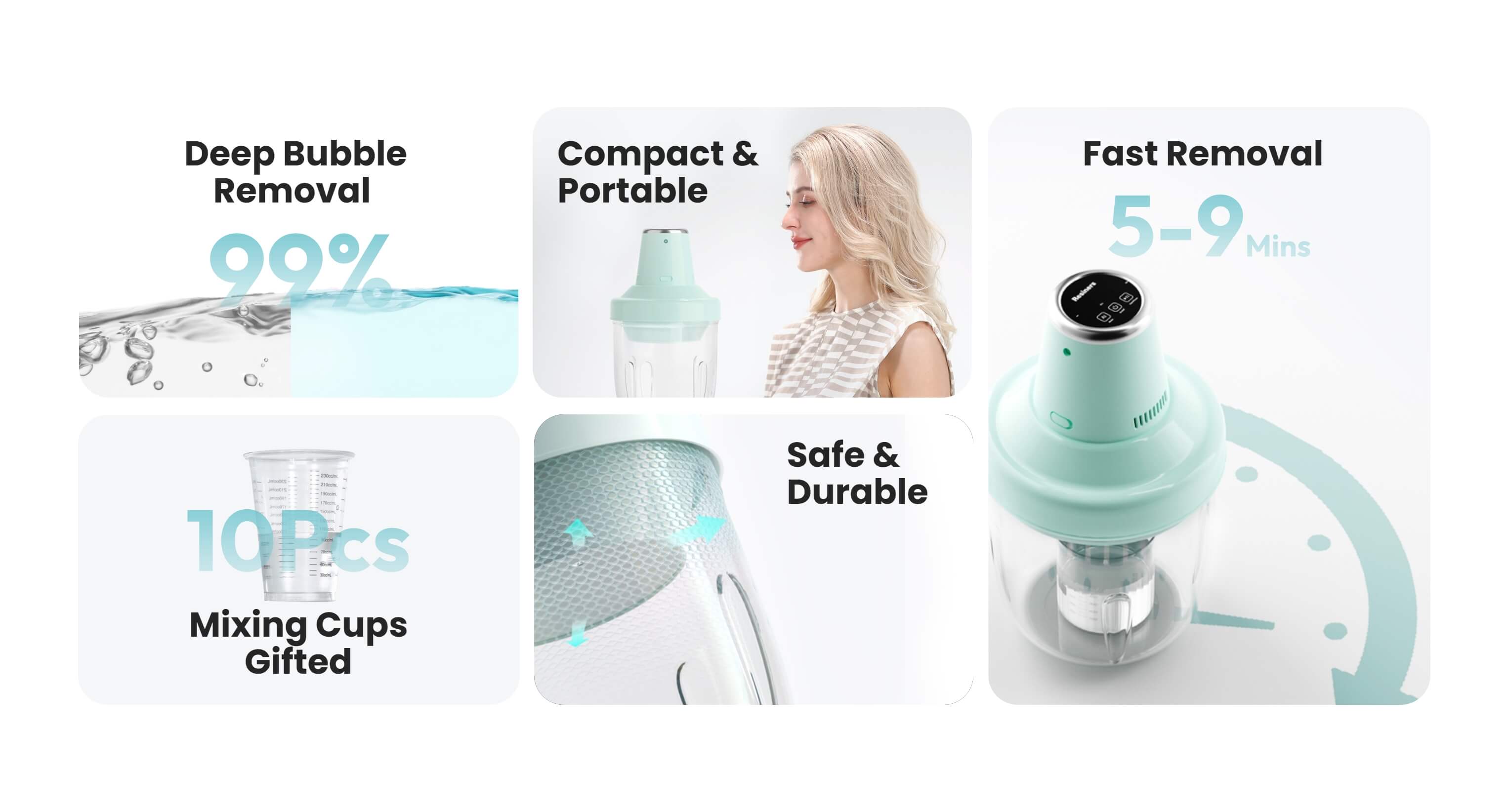 Resiners® エアレス樹脂気泡除去機