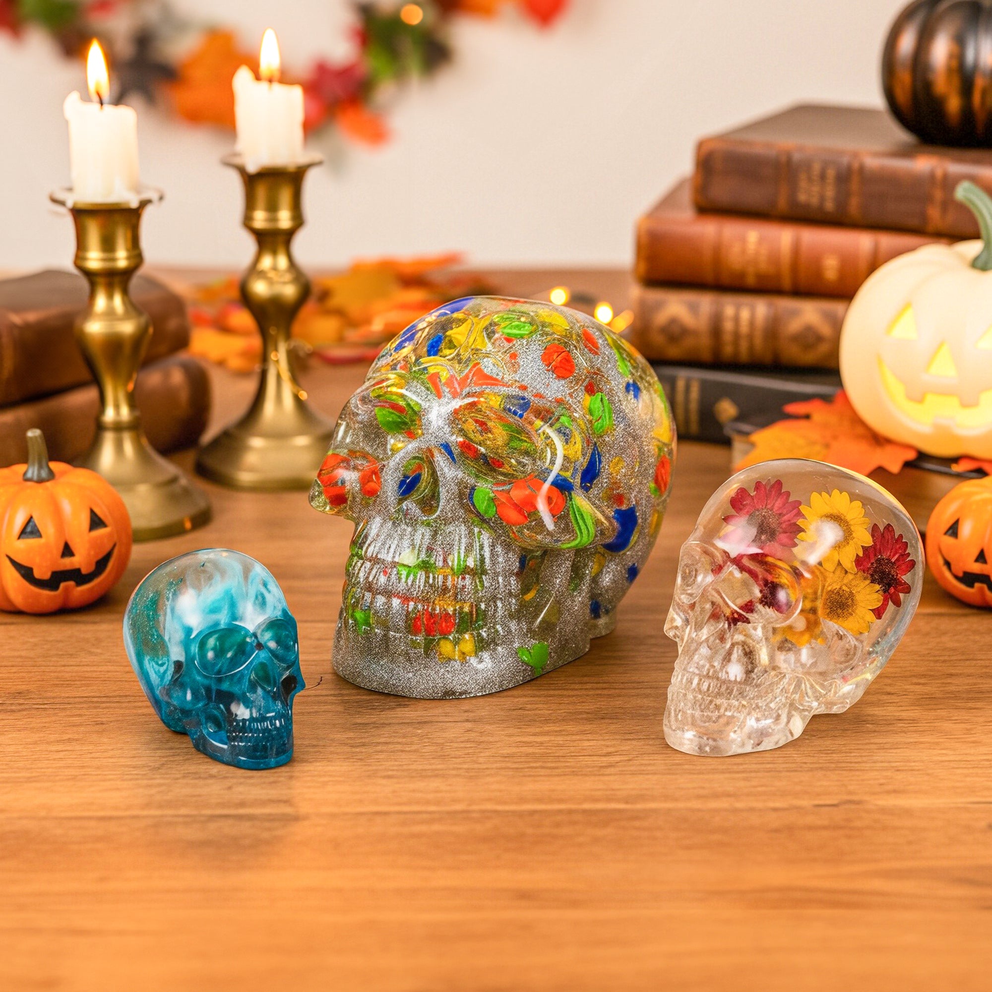 Resiners® 3D Skull Molds for Resin
