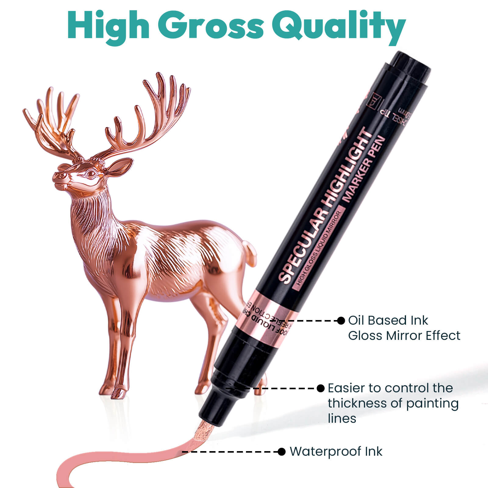 Resiners® Mirror Chrome Metallic Markers Pen