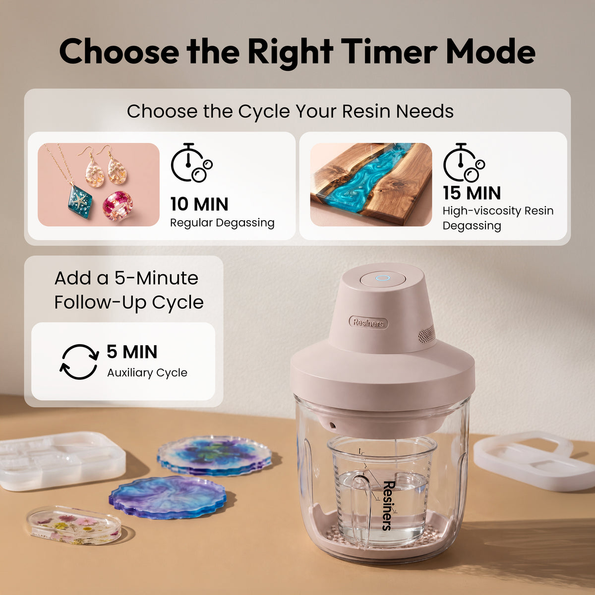 Resiners® AirLess Lite3 Resin Bubble Remover Machine
