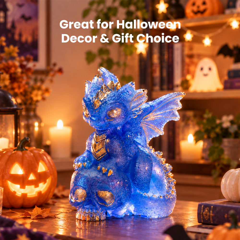 Resiners® 3D Baby Dragon on Skull Halloween Mold