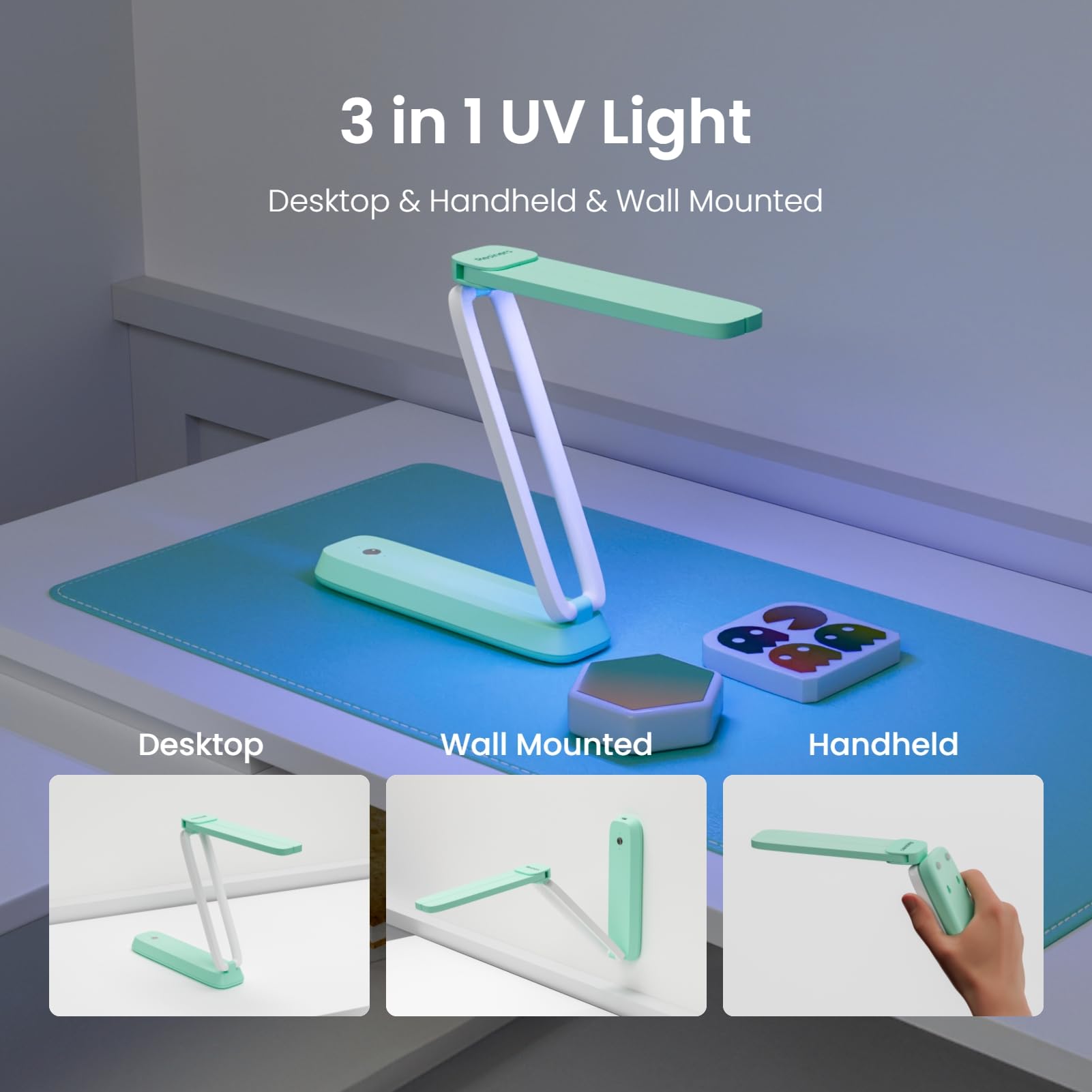 Pzuryhg Windshield Repair, UV Curing Light, Repair Resin UV