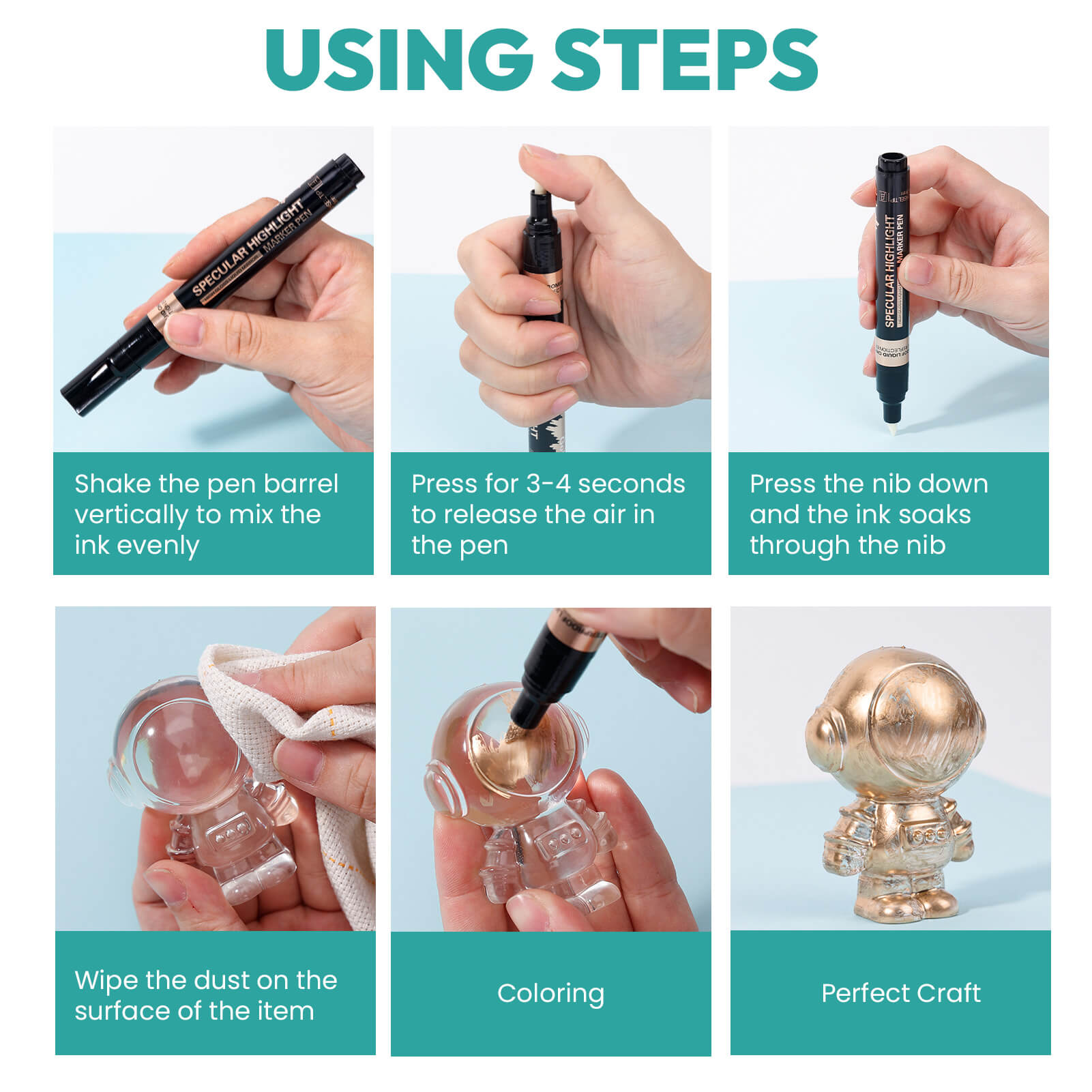 Resiners® Mirror Chrome Metallic Markers Pen