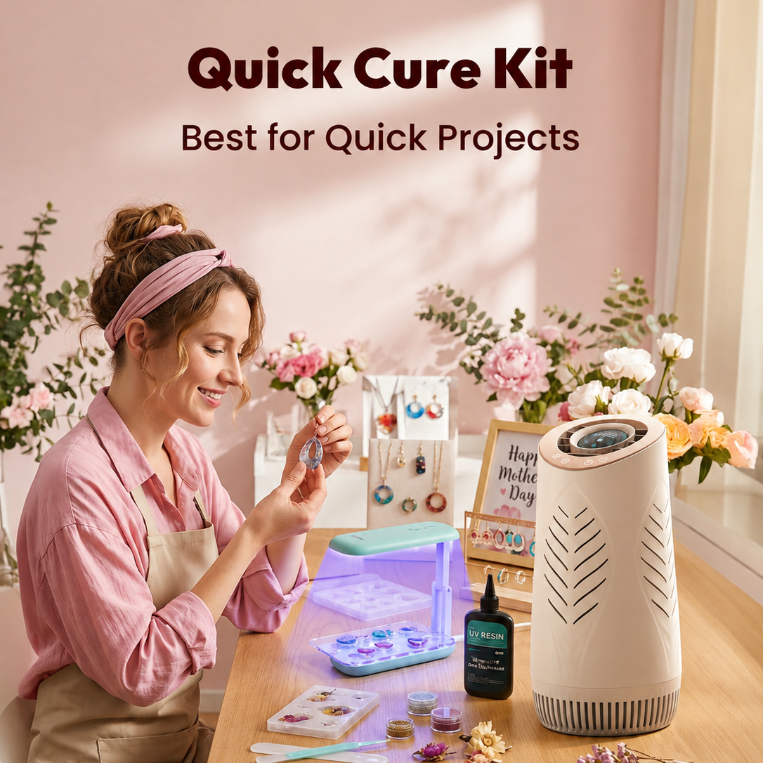 Quick Cure Kit(Purair Lite Purifier+250g UV Resin+Double-Sided UV Light)