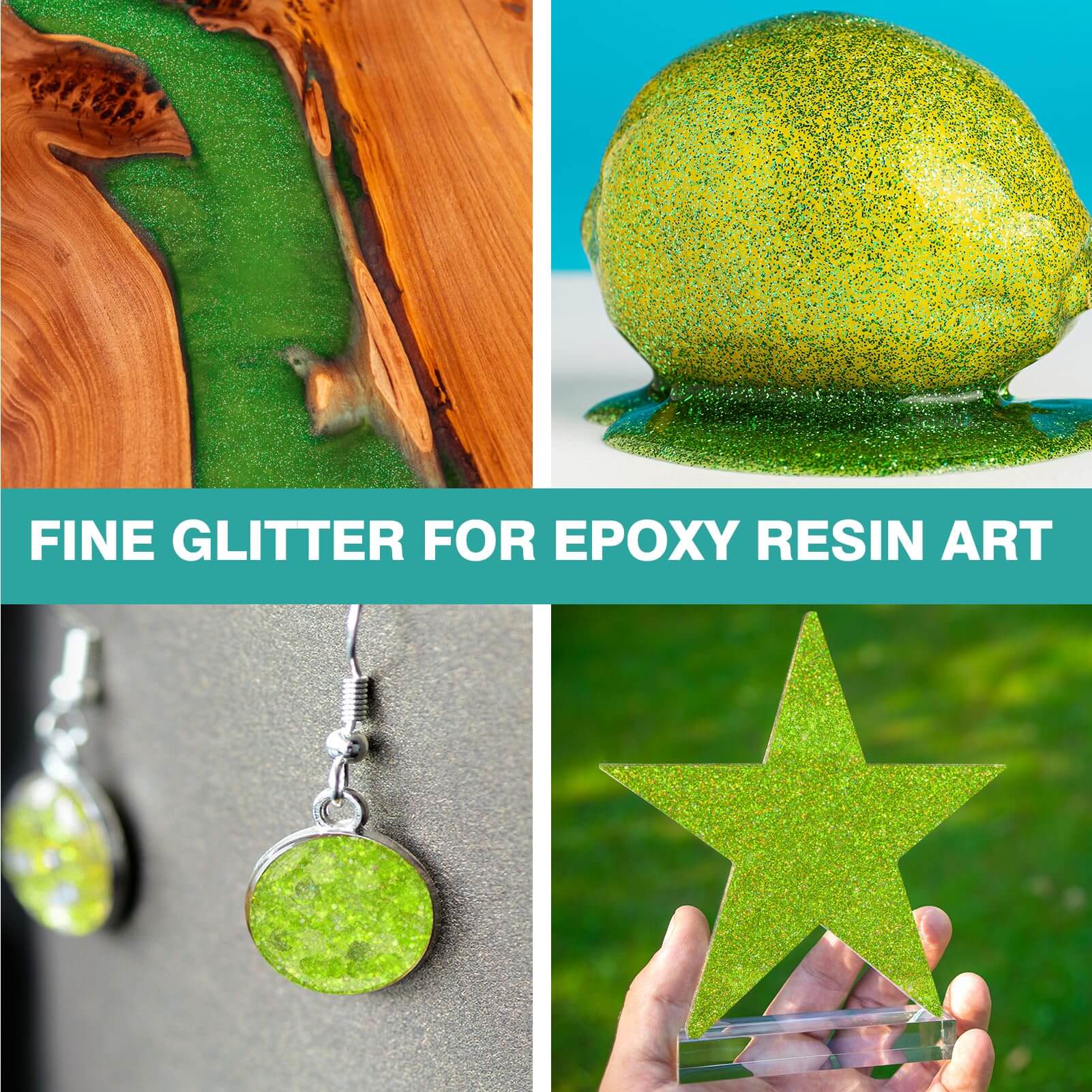 Holographic Glitter Shapes for Epoxy and UV Resin Art - Resin Rockers
