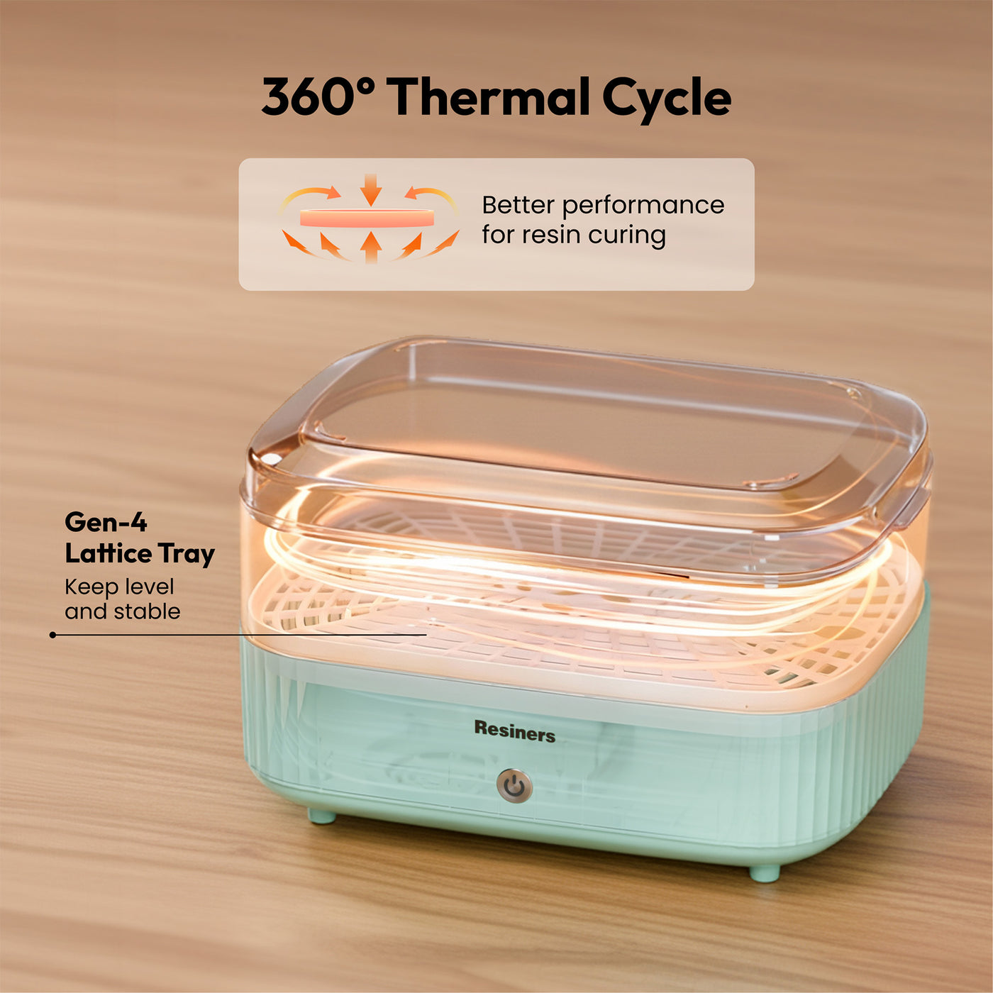 Resiners Resin Curing Machine: Auto-curing station with a large tray, 2 ...