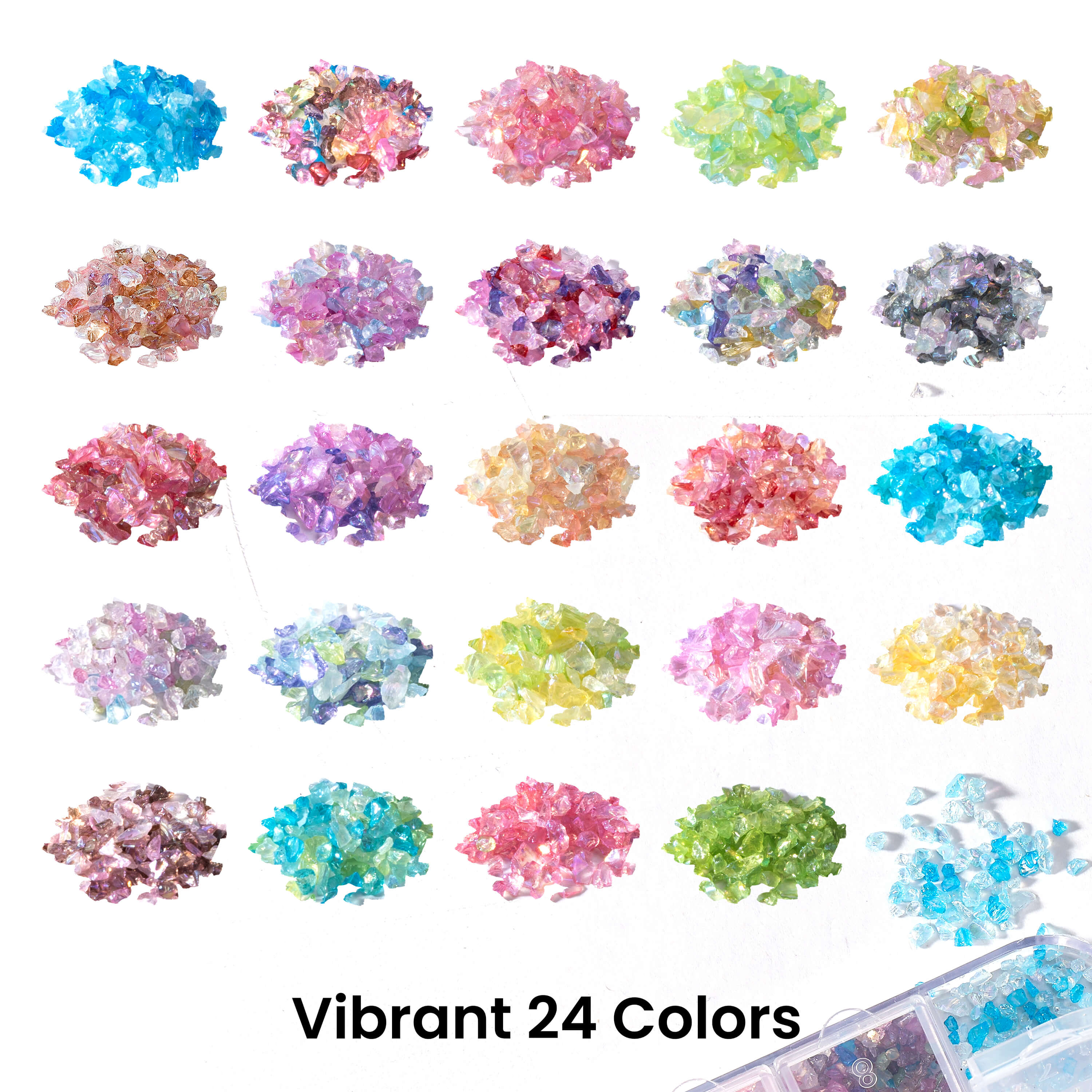 Resiners® 24 Colors Glass Shard Fillers