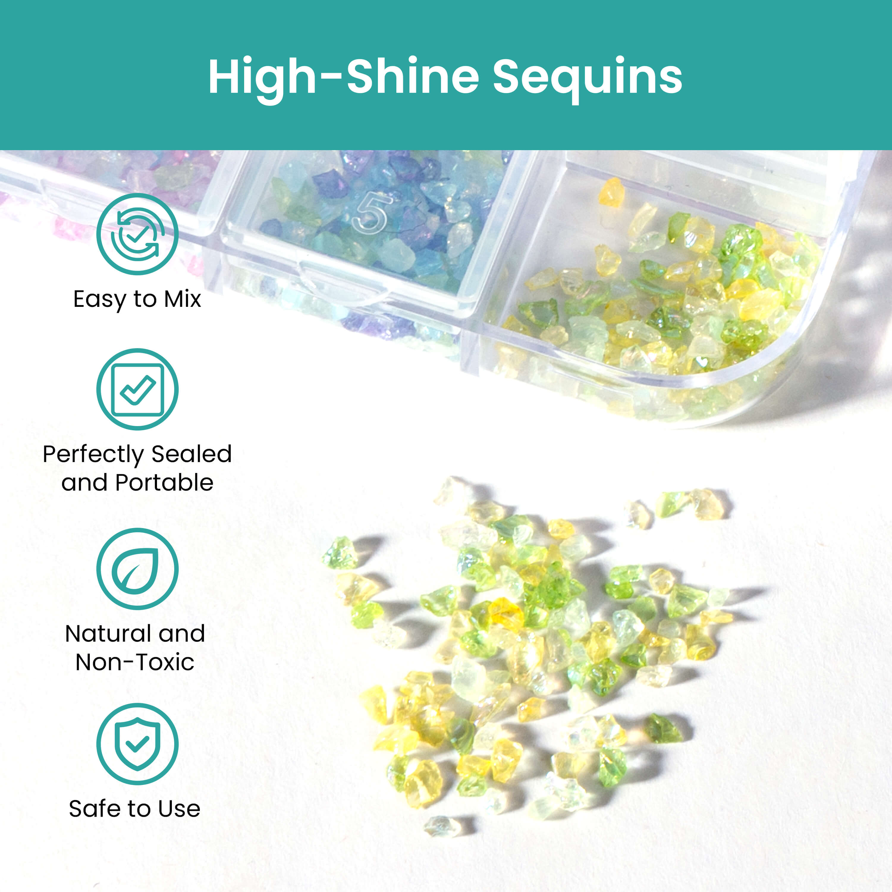 Resiners® 24 Colors Glass Shard Fillers