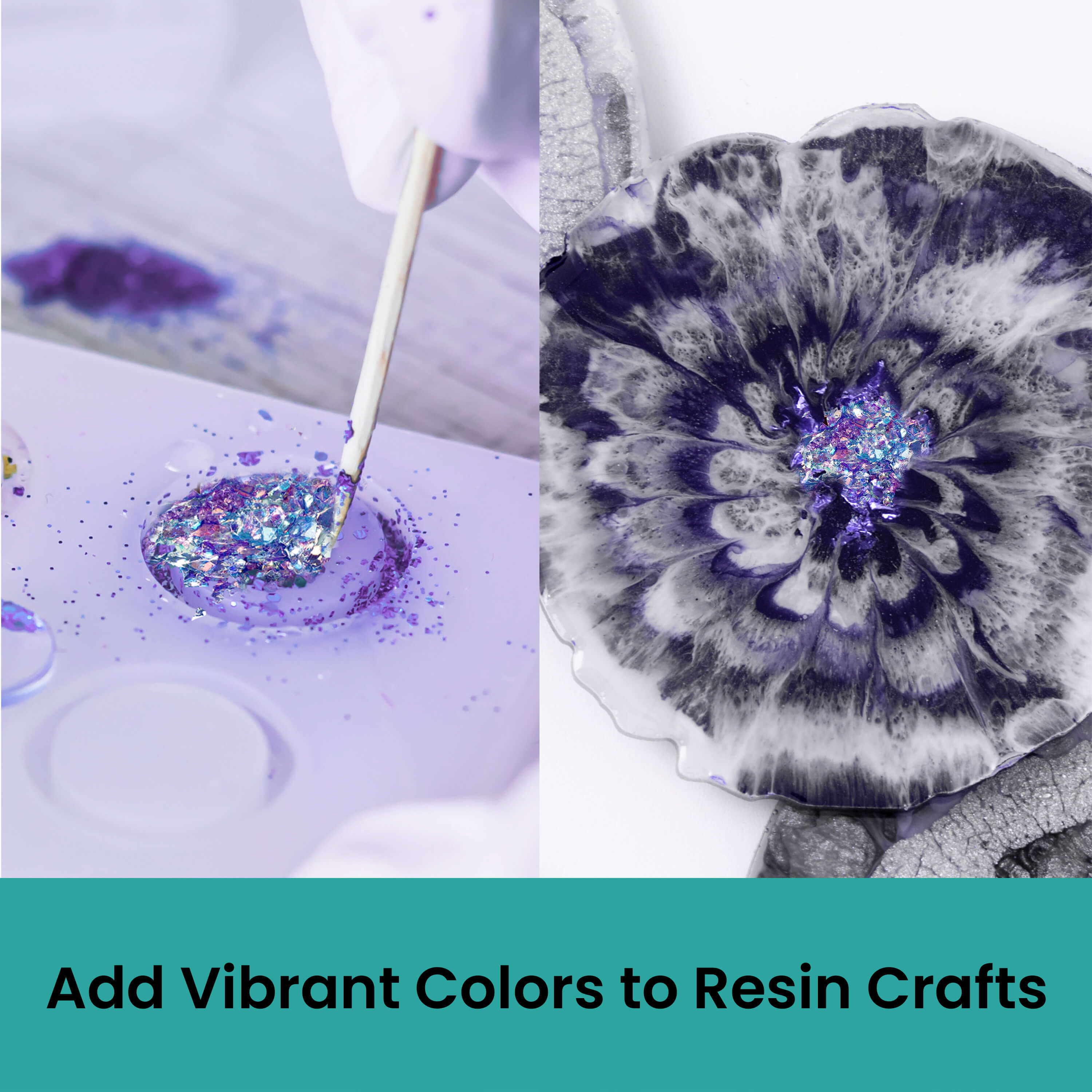 Resiners® 24 Colors Holographic Iridescent Loose Glitter