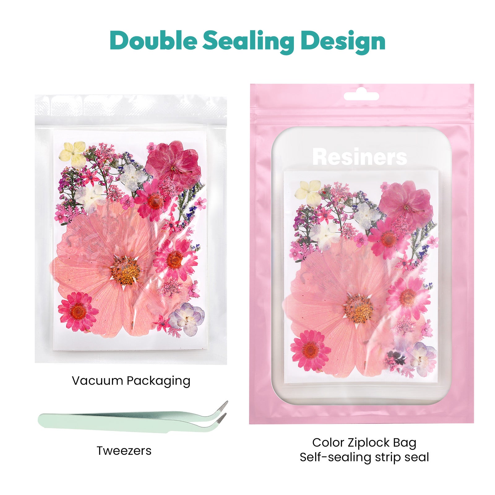 Resiners® 100Pcs Dried Pressed Flowers
