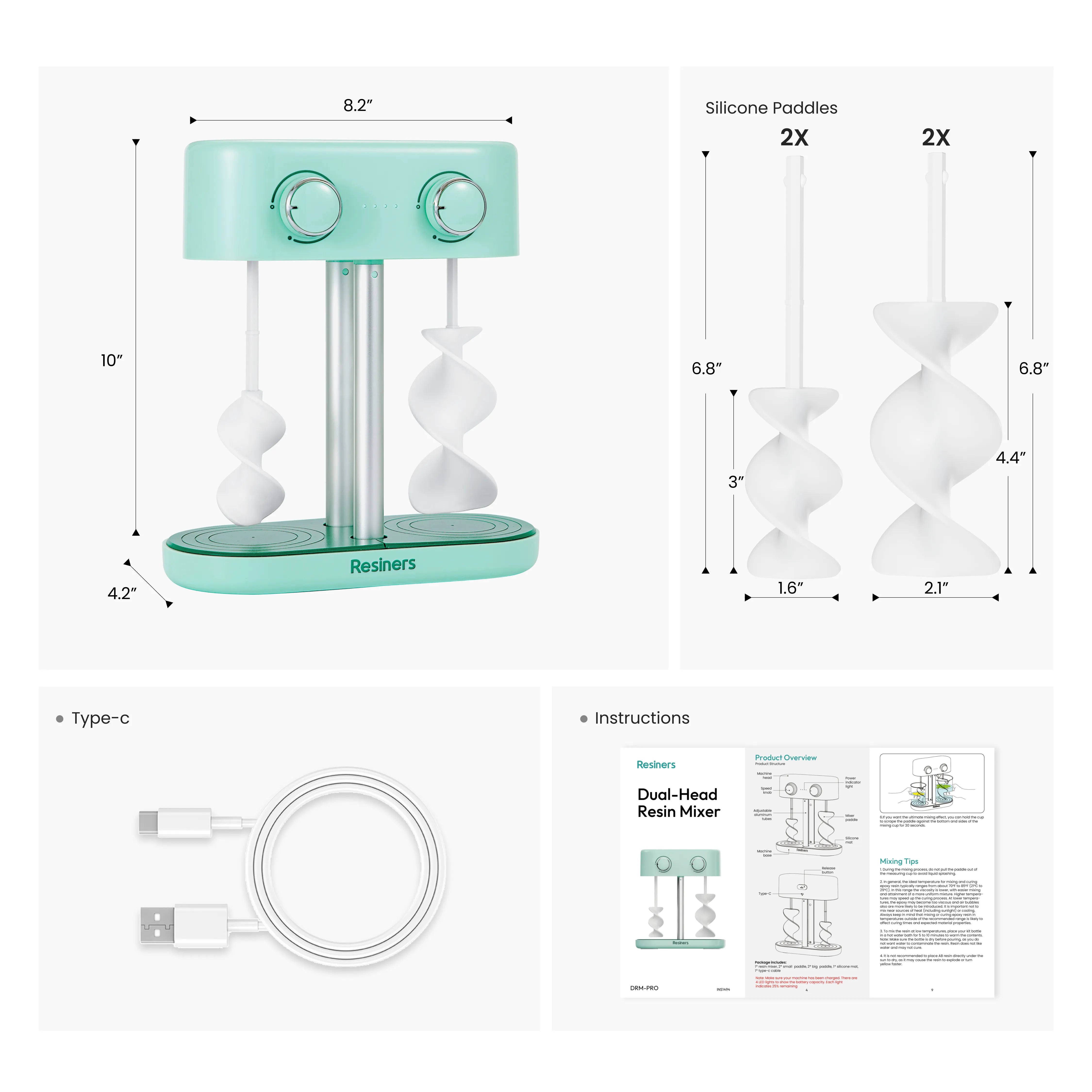 Resiners Dual-Head Resin Mixer