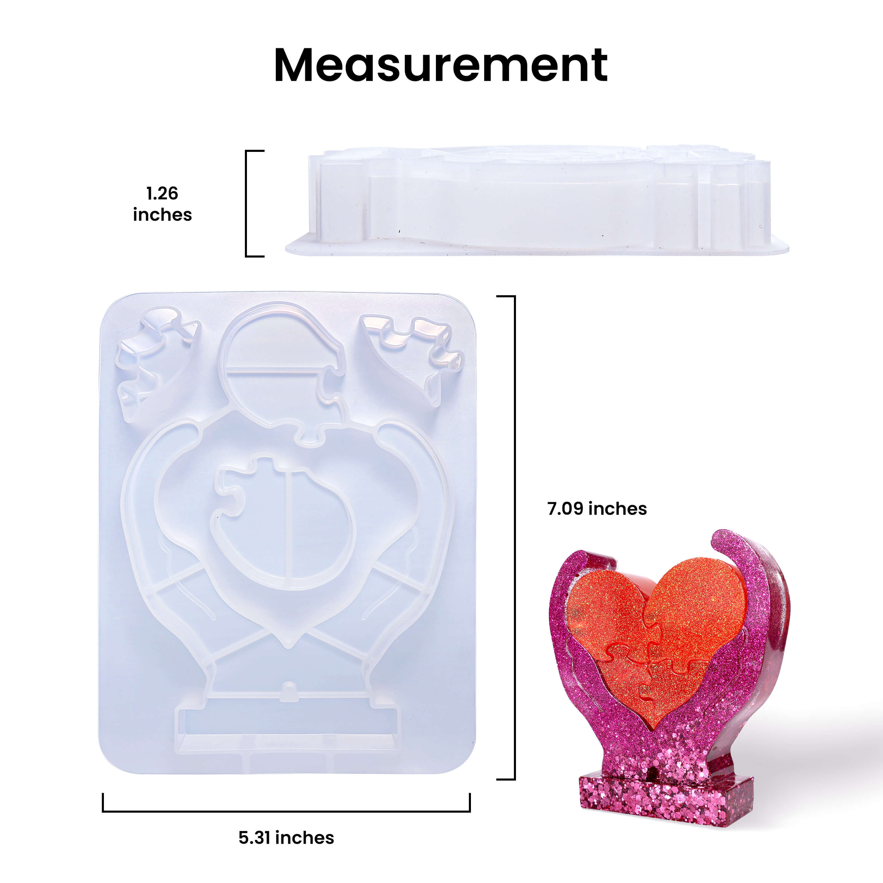 Resiners® Touch of Love Handheld Silicone Mold DIY Kit