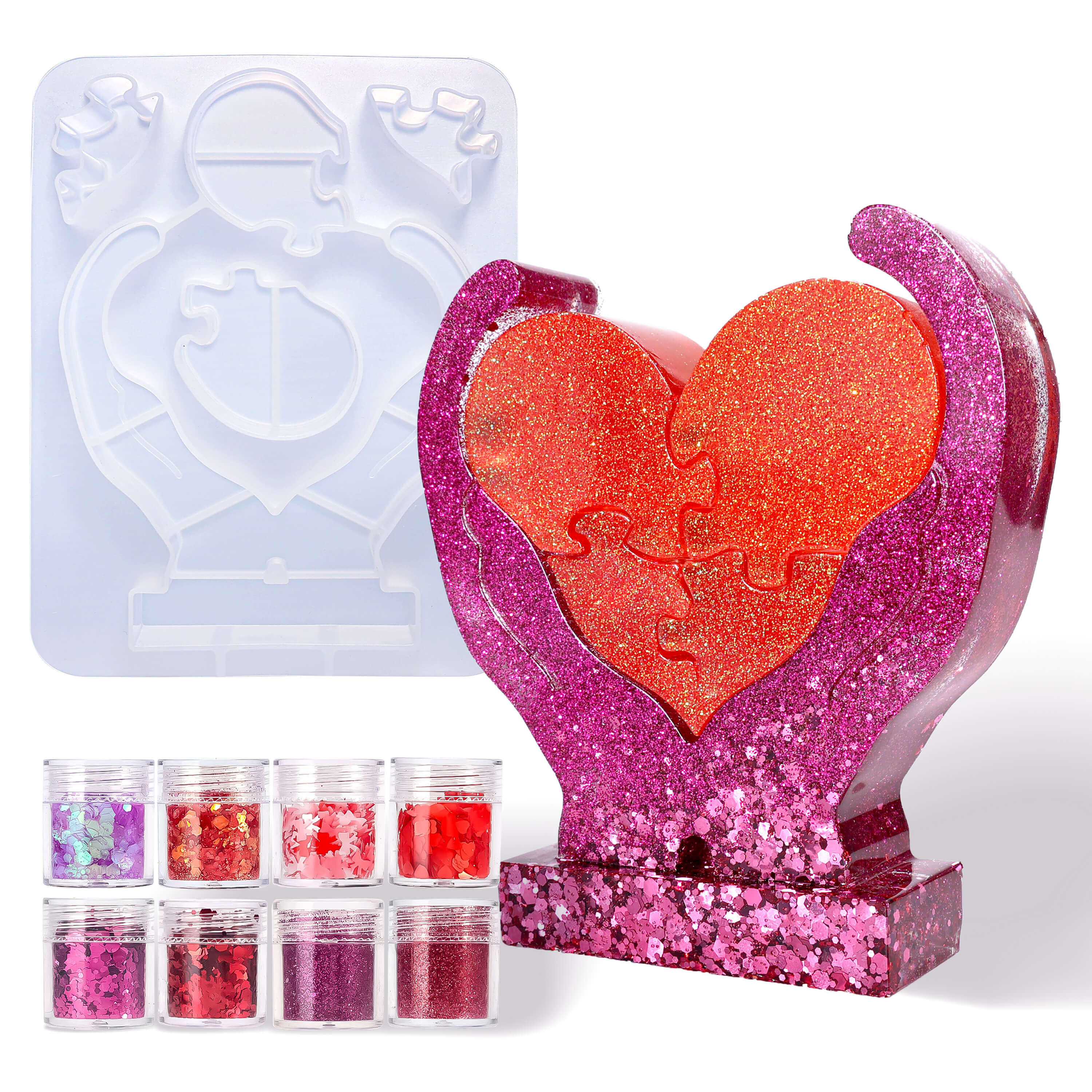 Resiners® Handheld Heart Silicone Mold DIY Craft Kit