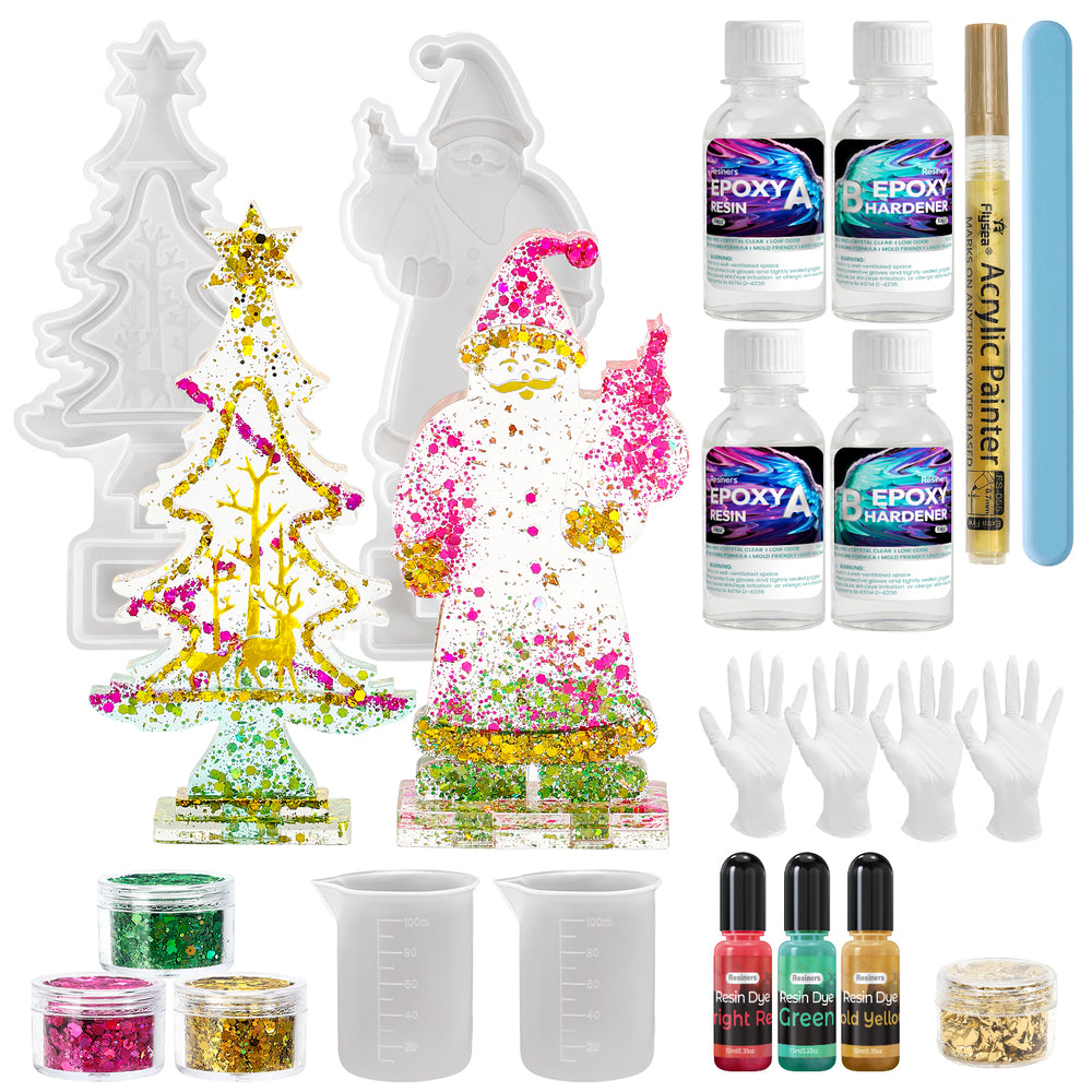 Resiners® 3D Christmas Resin Molds Set