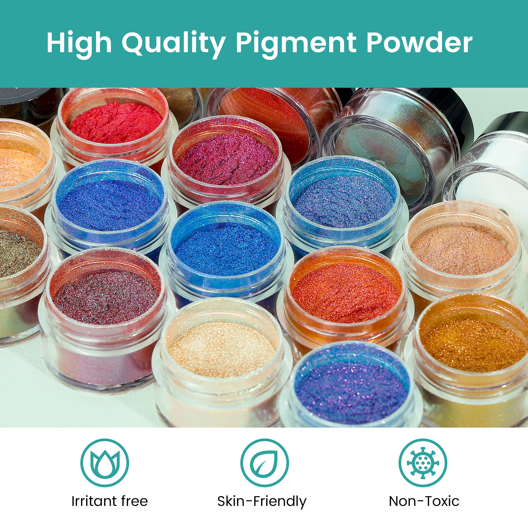 Resiners® 24 Colors Chameleon Mica Powder Set - 0.1oz(3g)/Bottle