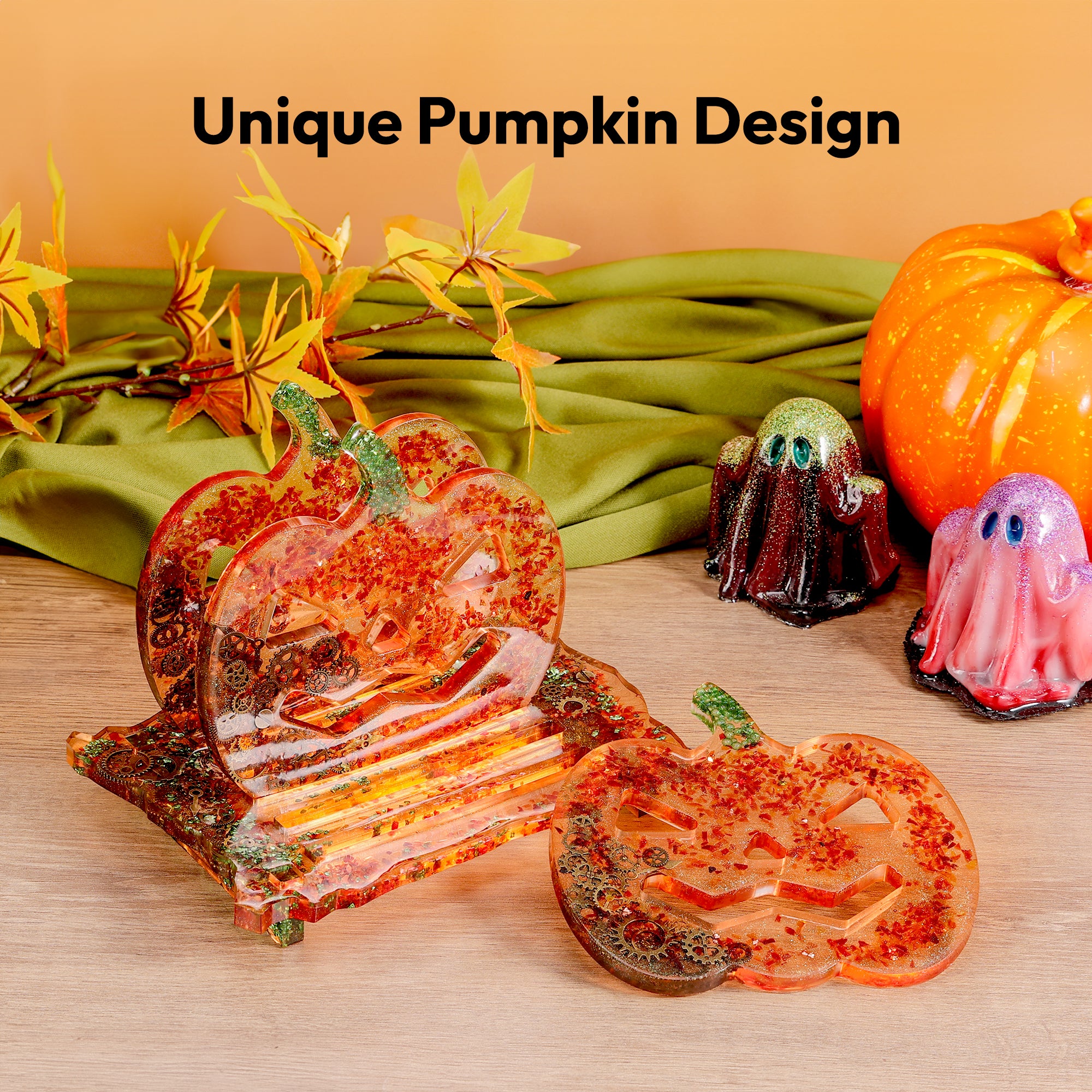 Resiners Pumpkin Coaster Resin Molds