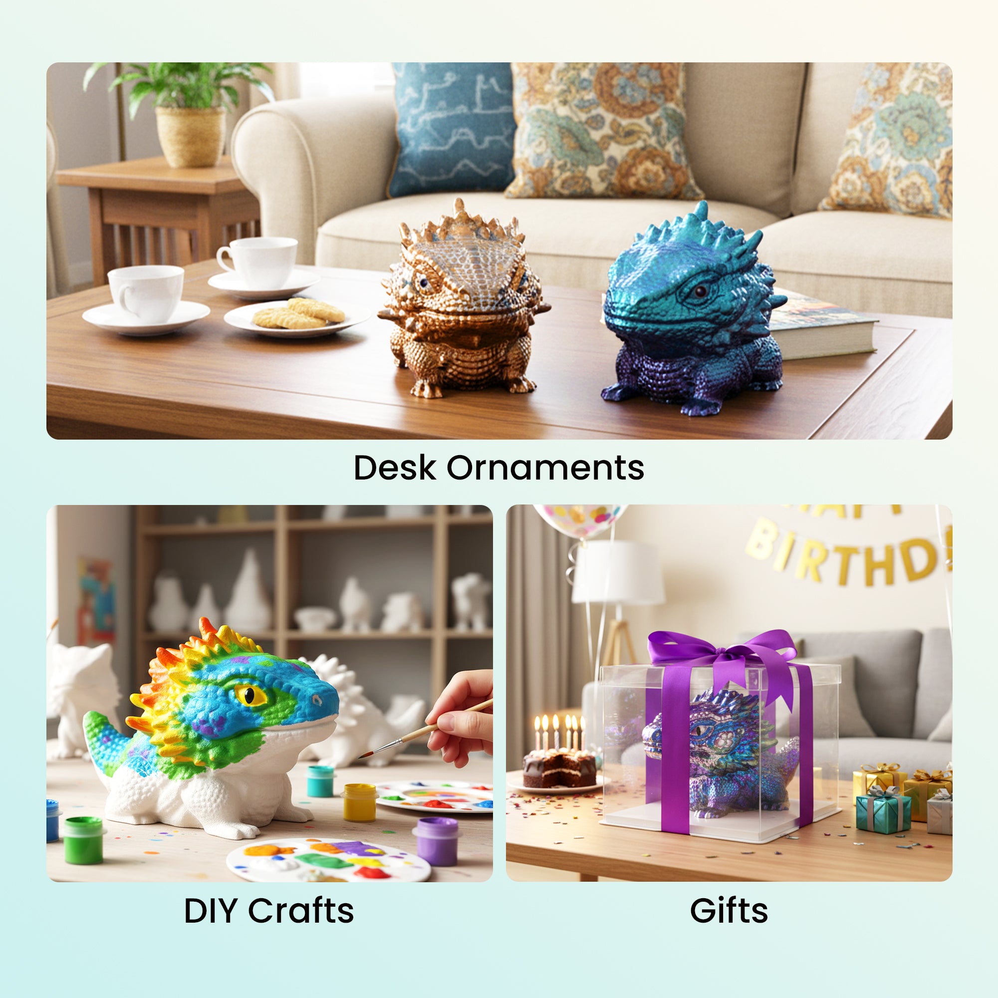 Resiners® 1 Pcs Dinosaur Silicone Mold