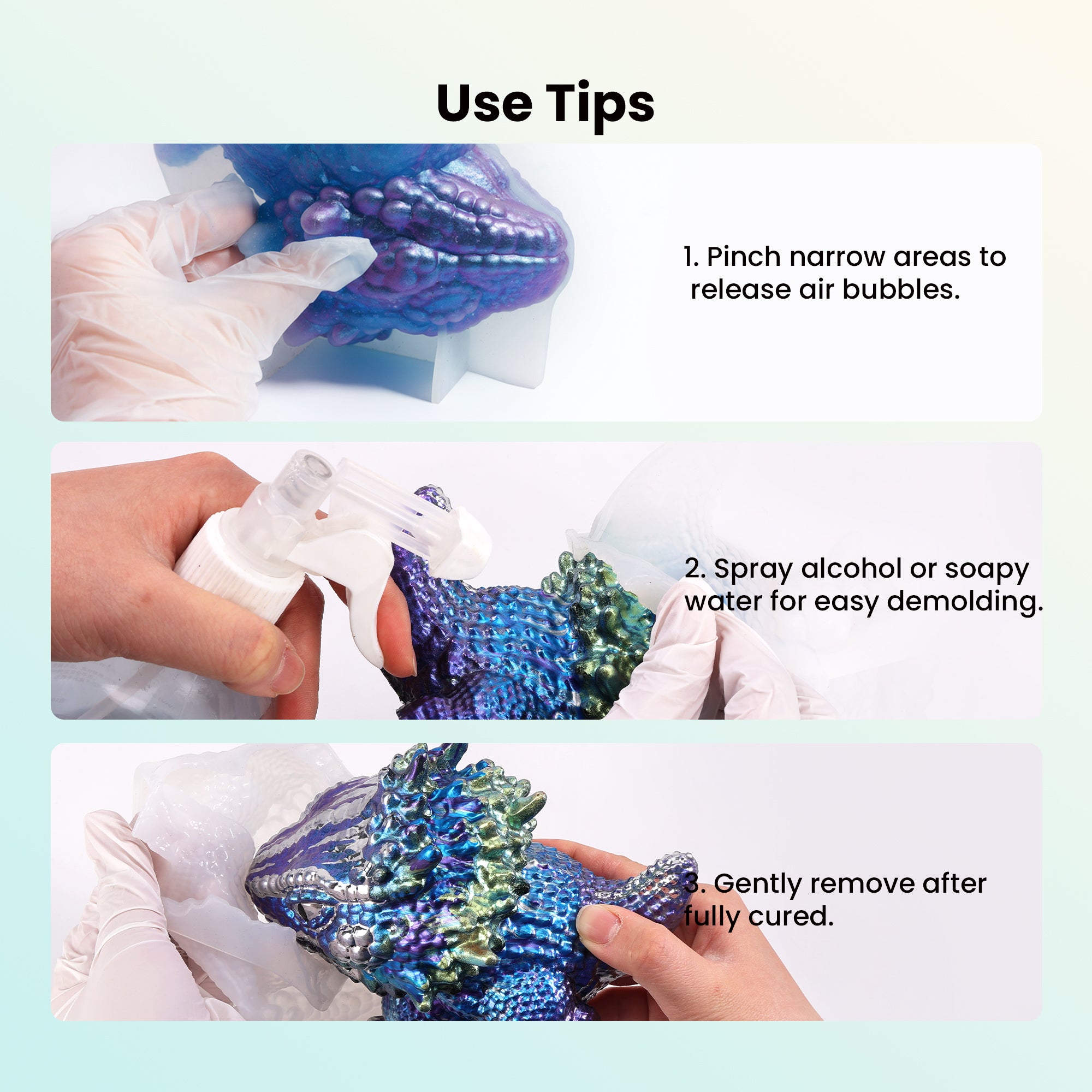 Resiners® 1 Pcs Dinosaur Silicone Mold