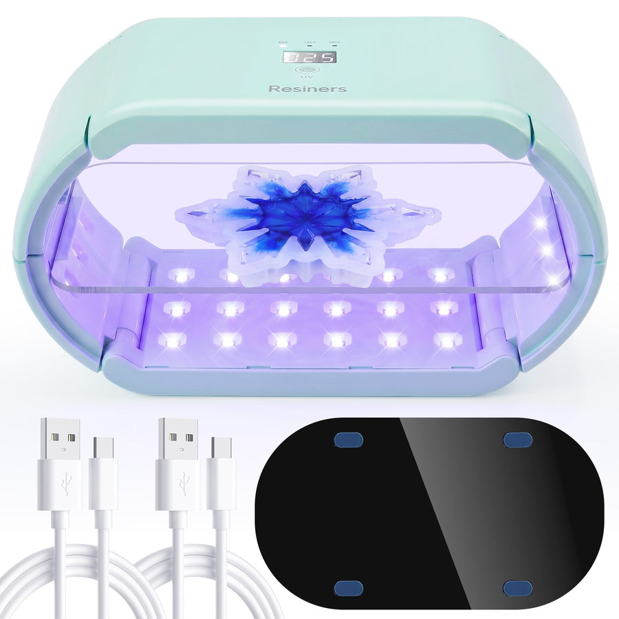 Resiners® Magnetic 360° Surround LED Coverage UV Light