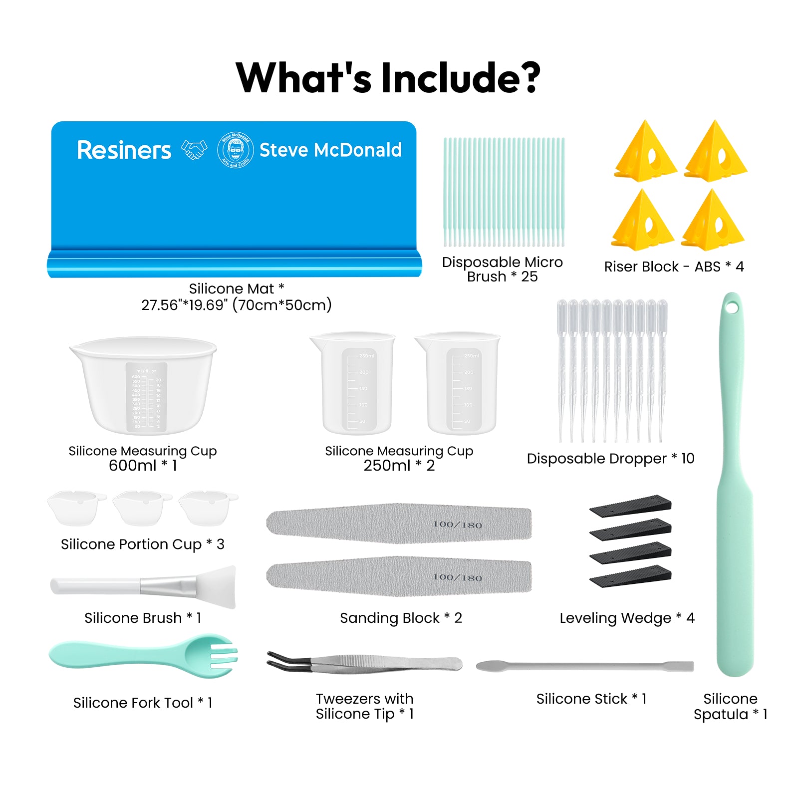 Resiners & Steve Resin Tools Set