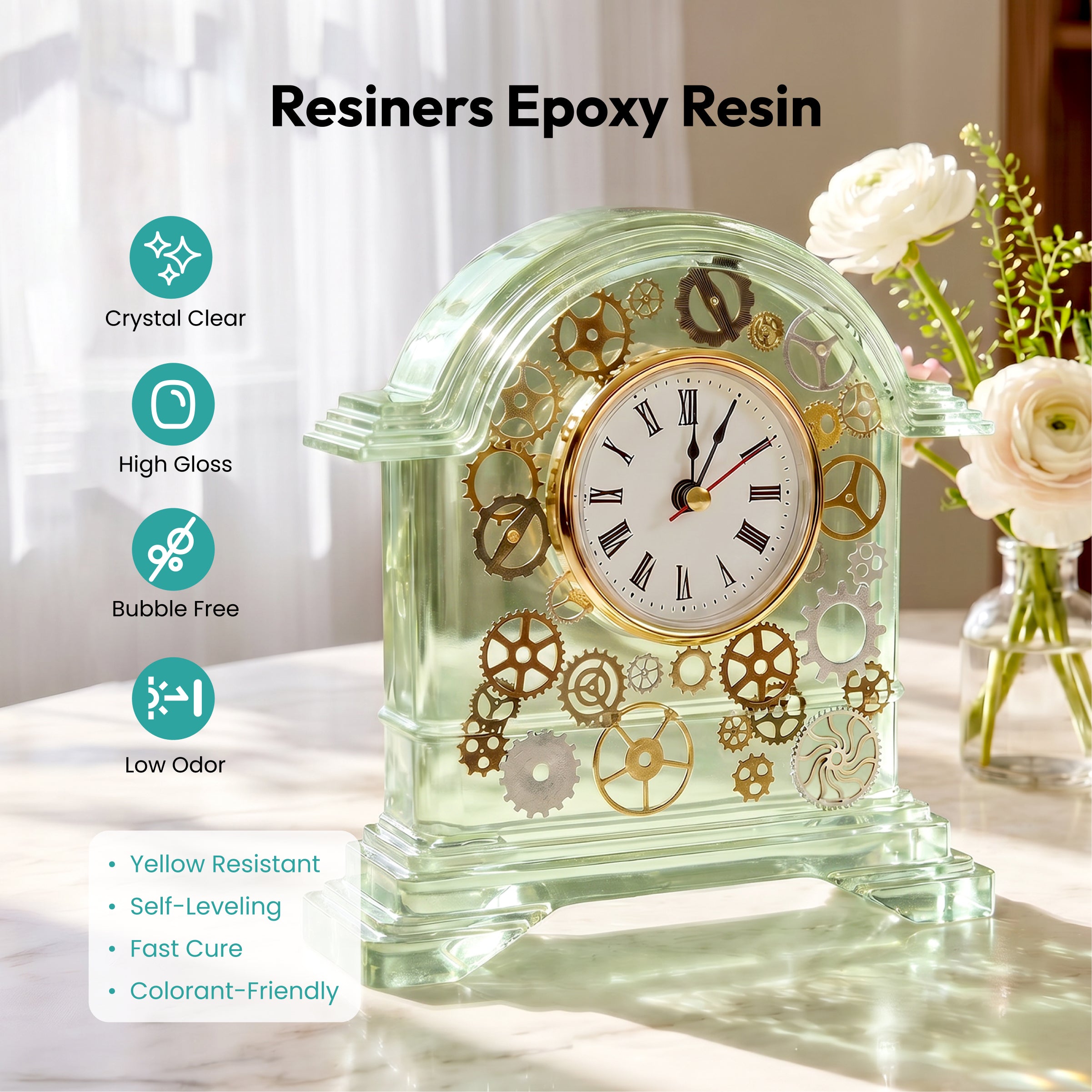 Resiners® DIY Resin Clock Making Kit