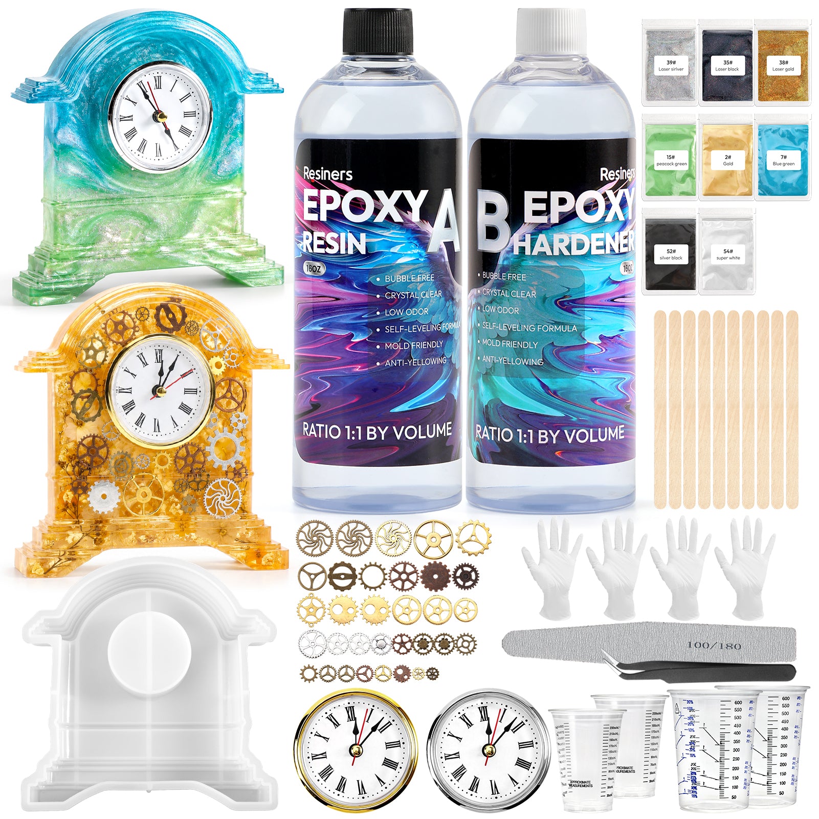 Resiners® DIY Resin Clock Making Kit
