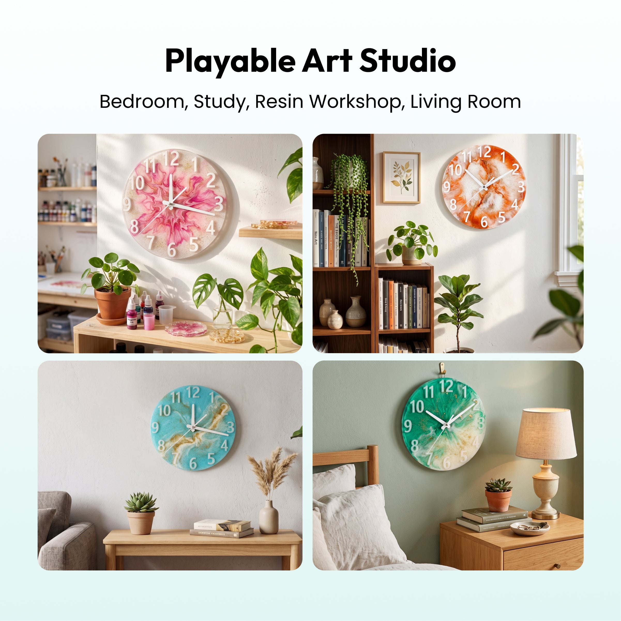 Resiners®  DIY Resin Wall Clock Making Kit