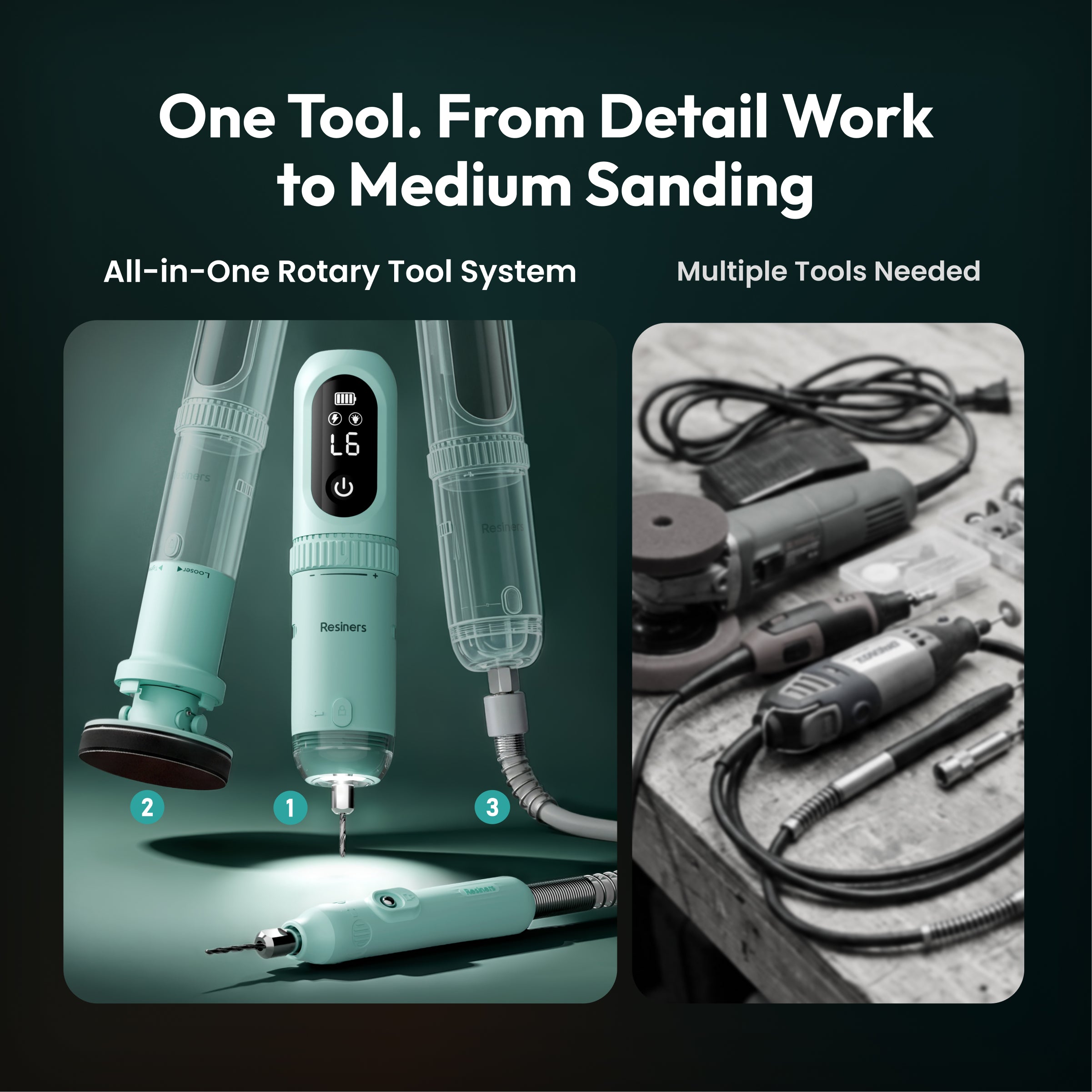 Resiners® AirFine Cordless Sander & Polisher