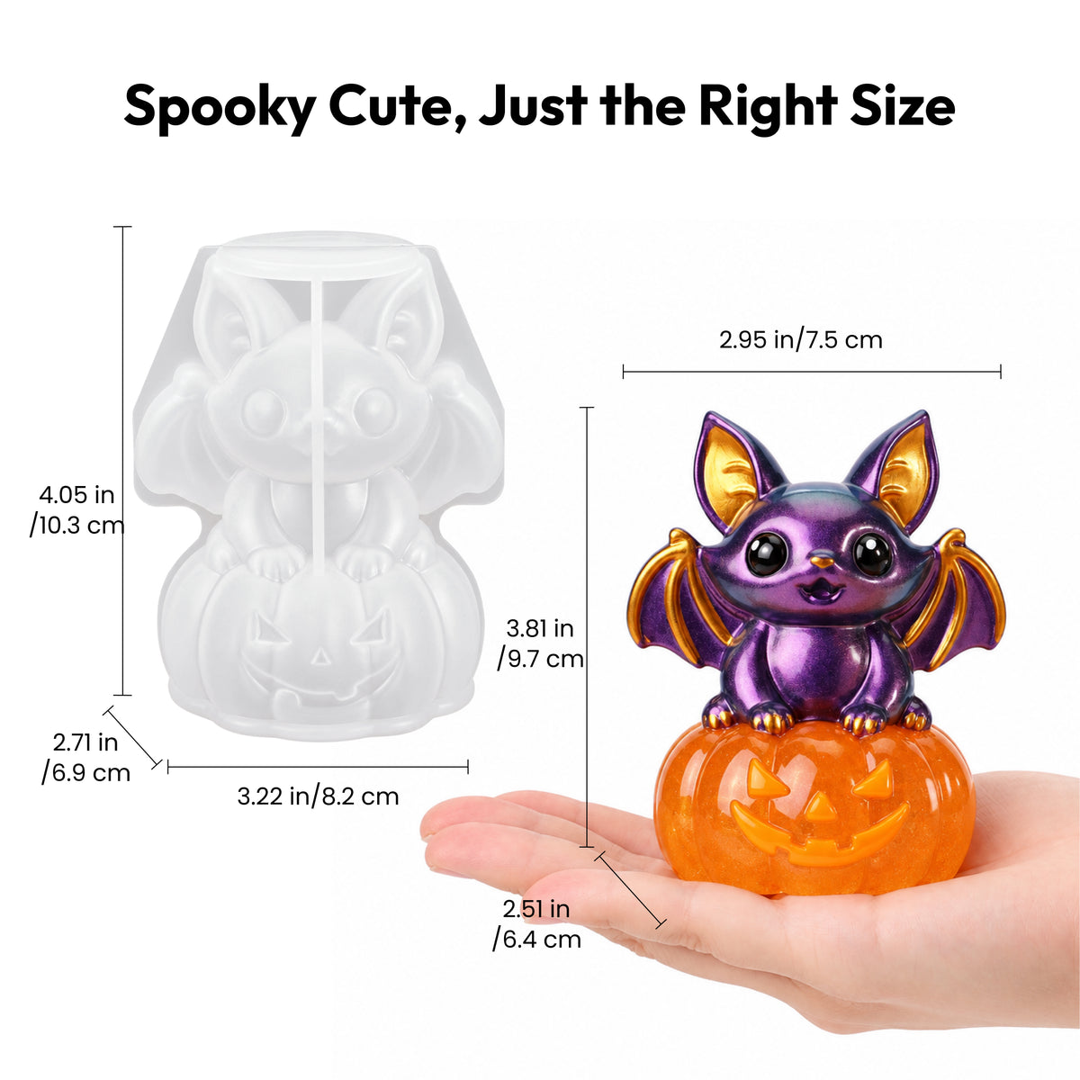 Resiners® Halloween Bat Pumpkin Silicone Mold