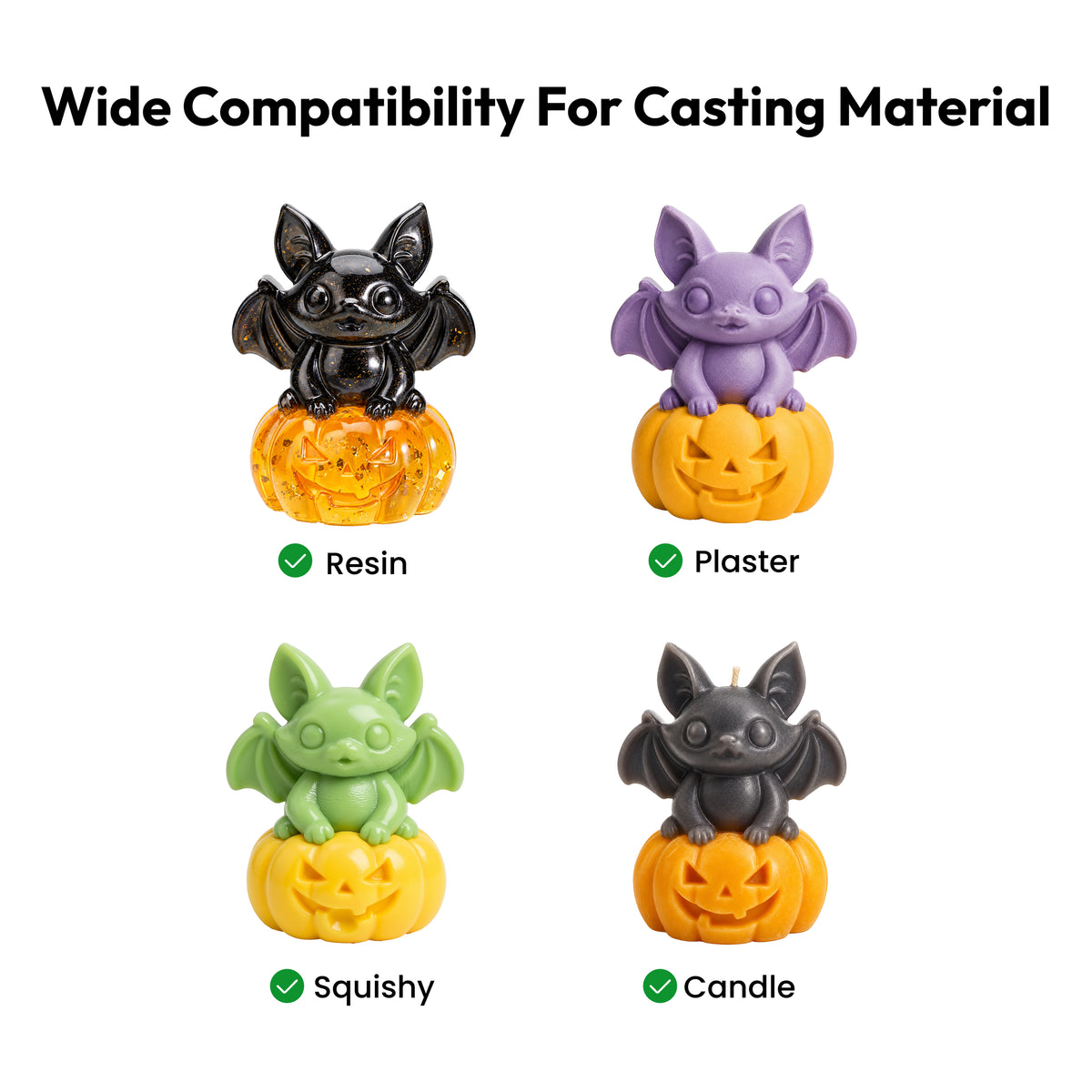 Resiners® Halloween Bat Pumpkin Silicone Mold
