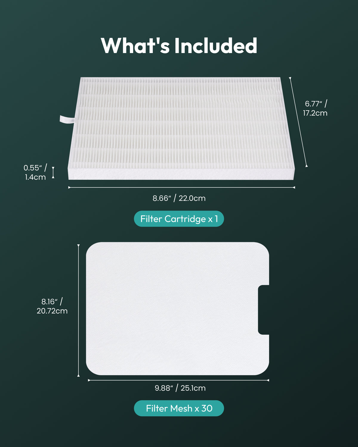 Resiners® 1+30 Dust Collector Filter Replacement Kit for Resiners AirFine Pro