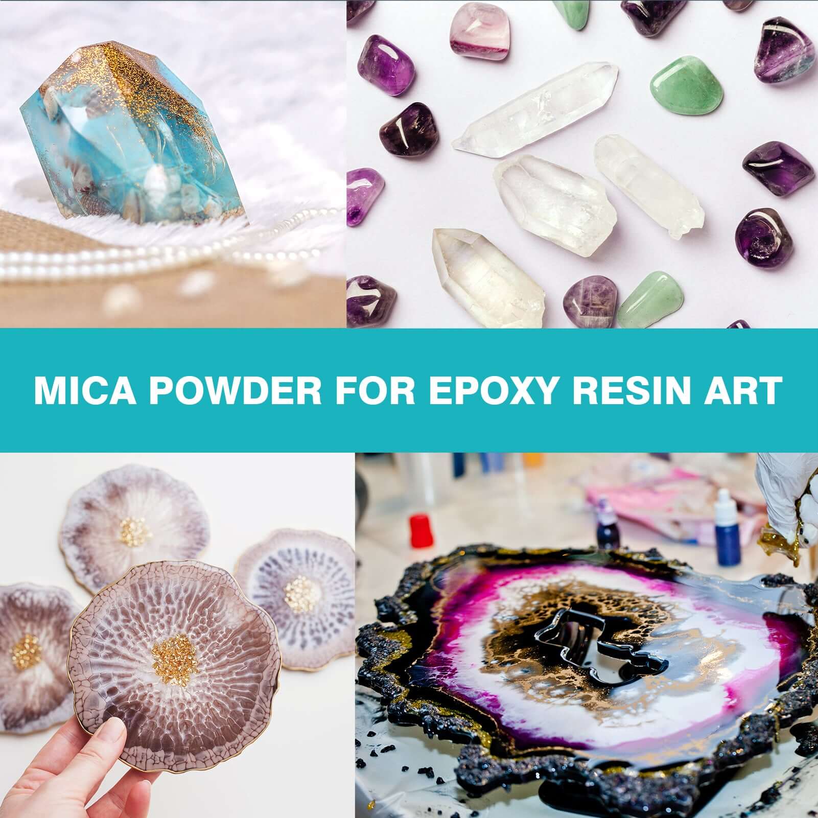 Resiners® 36 Colors Mica Powder Set, Mad Mica, 0.1oz(3g)/Bag