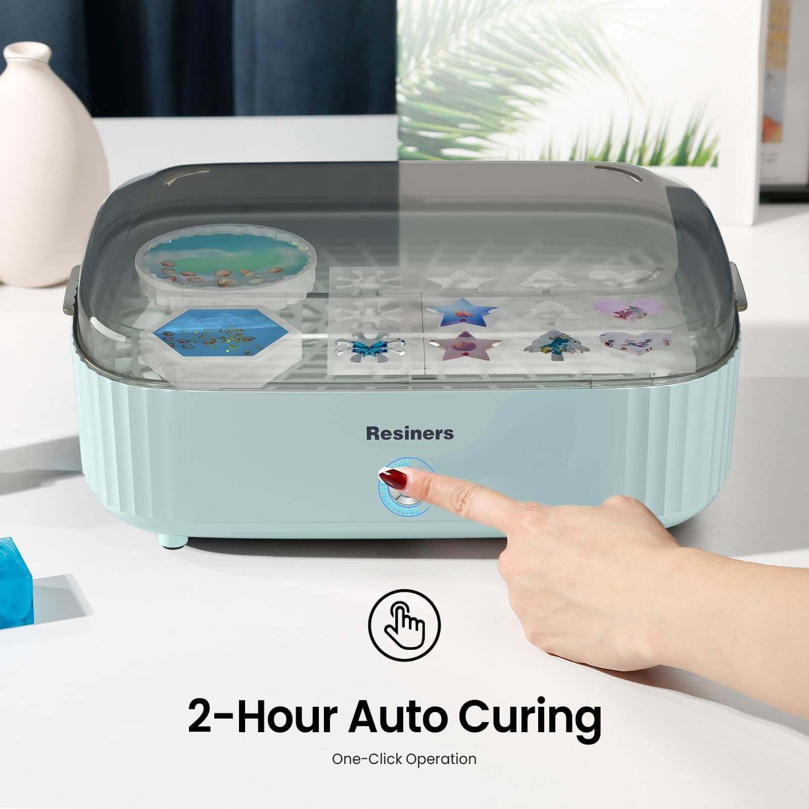 Winartton Resin Curing Machine for Resin Art, AI Mode One-Click Operation 2  Hour