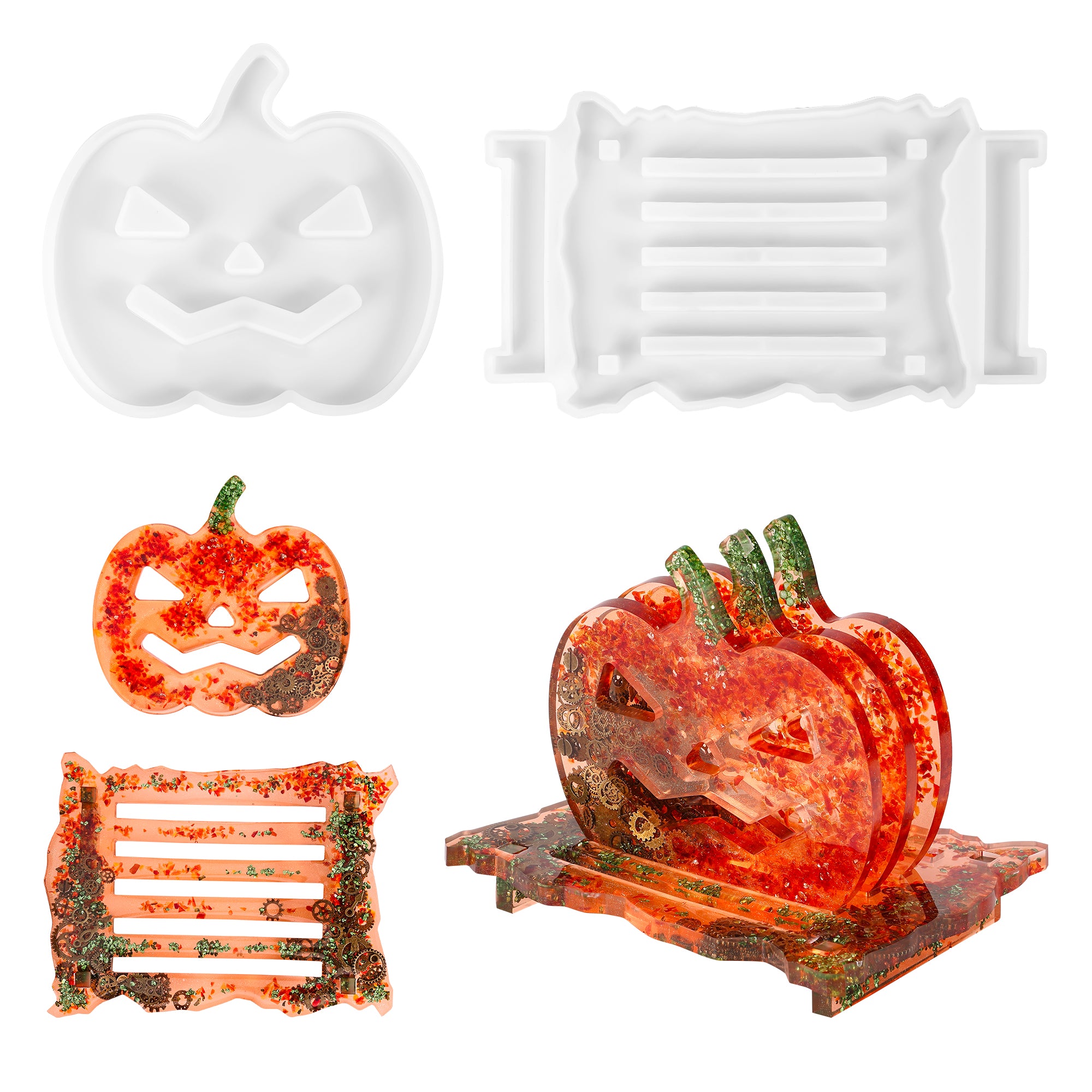 Resiners® Pumpkin Coaster Resin Molds
