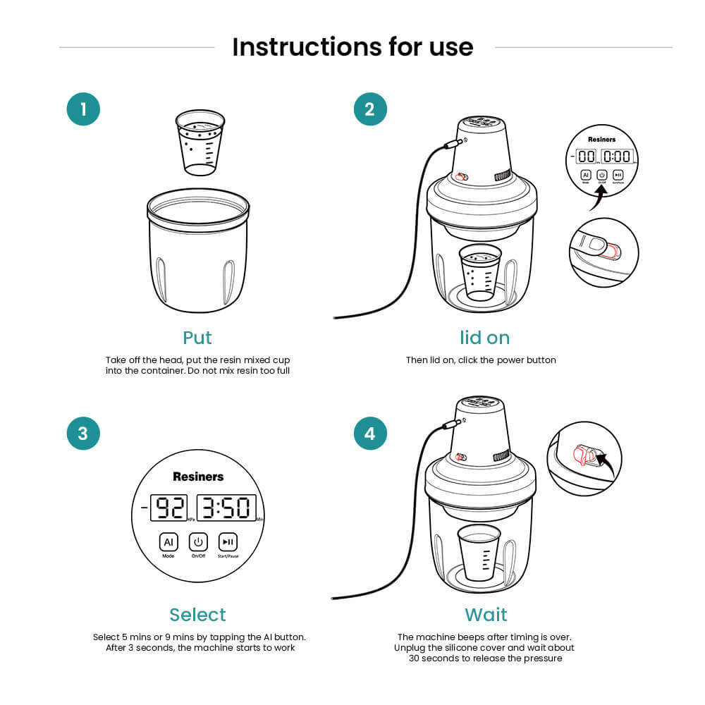 Resiners® AirLess Bubble Removal Machine