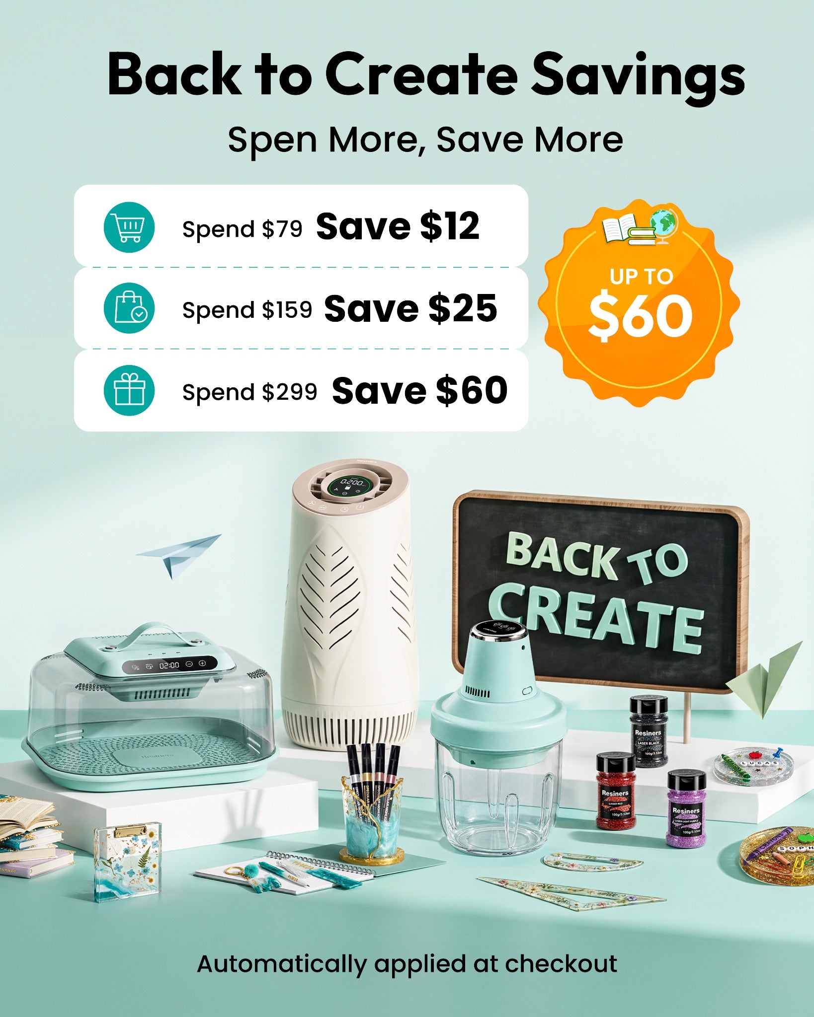 RESINERS Back to Create savings event